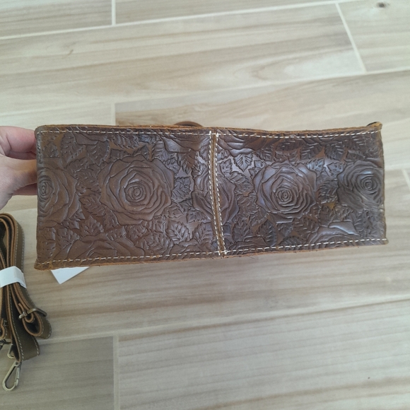 NWT italy Noble retro genuine leather purse handbag - Picture 5 of 7